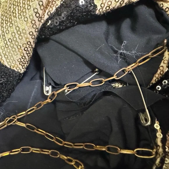 Harlequin Sequin Club Dress - Picture 4 of 5